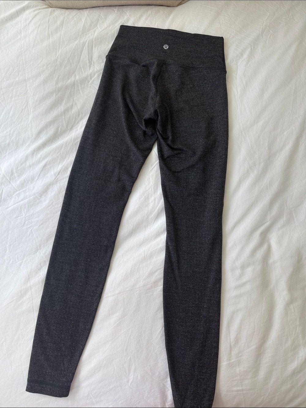 lululemon athletica Black Heather High-Rise Leggings